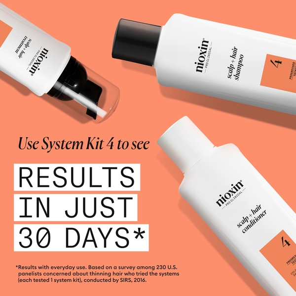  Nioxin Scalp And Hair Thickening System 4 Shampoo For Coloured Dry And Damaged Hair With Progressed Thinning 1l 