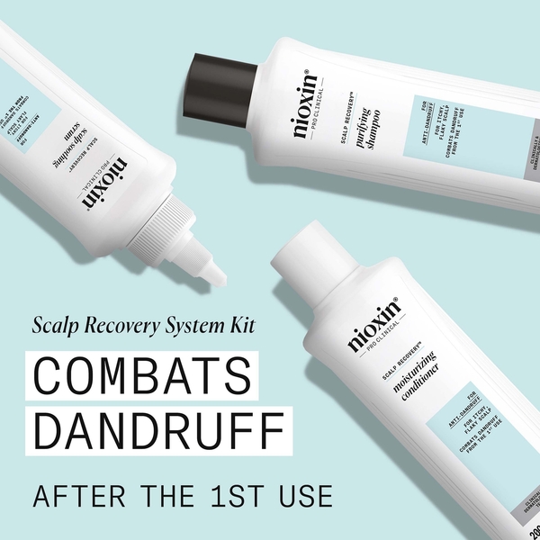  Nioxin Scalp Recovery System For Anti-dandruff & Itchy Scalp Relief - Includes Shampoo, Conditioner And Serum 