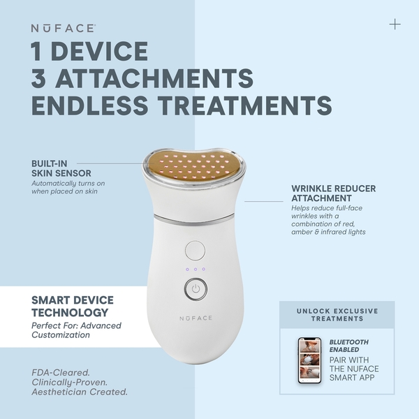  Nuface Trinity+ Led And Wrinkle Reducer Attachment Set 