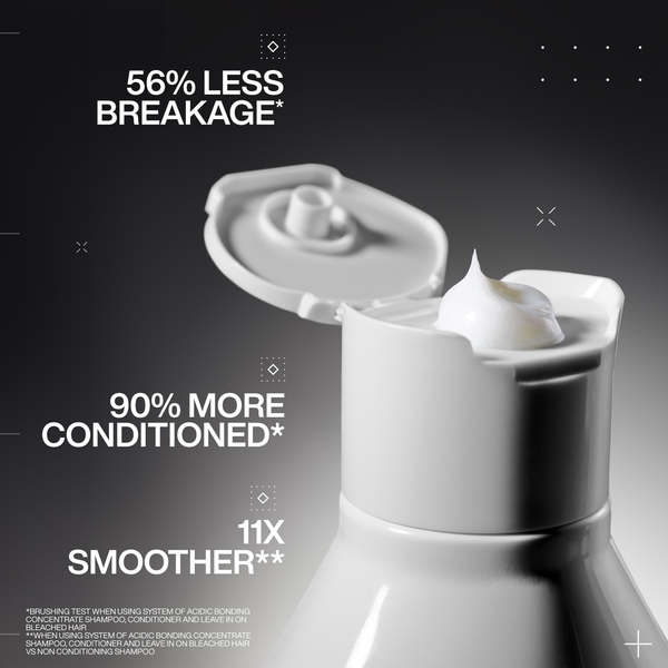  Redken Acidic Bonding Concentrate Shampoo 300ml, Conditioner 300ml And Leave-in Treatment 150ml Bond Repair Bundle 
