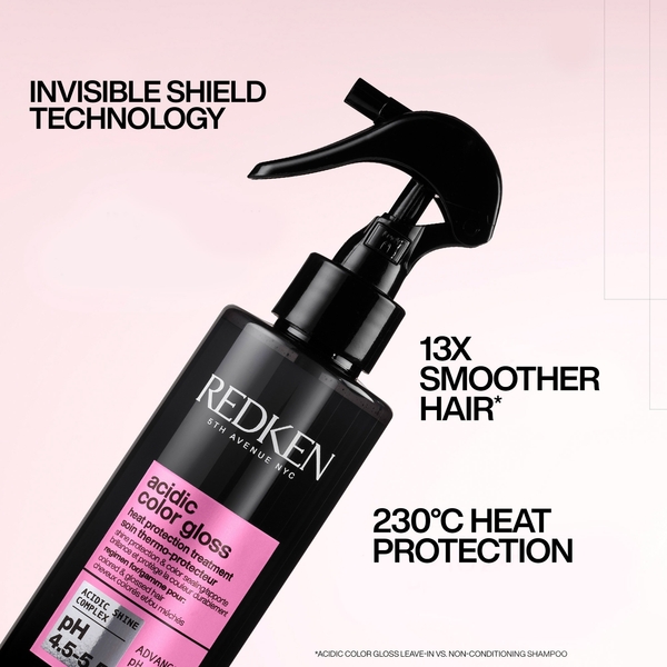  Redken Acidic Color Gloss Shampoo Mini 75ml, Conditioner Mini 50ml And Heat Protection Treatment 190ml 