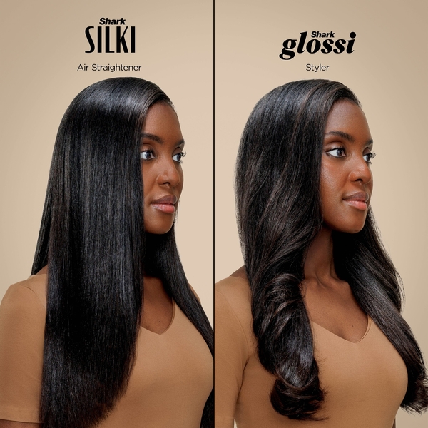  Shark Glam 5-in-1 Hot Tool Air Styling + Drying System Gold - For Straight, Sleek, Wavy And Bouncy Styles 