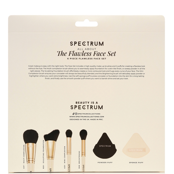  Spectrum Collections All About The Brush 6 Piece Flawless Face Set 