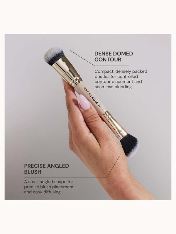  Spectrum Collections Dual Ended D02 'the Cheek' Contour And Blush Brush 