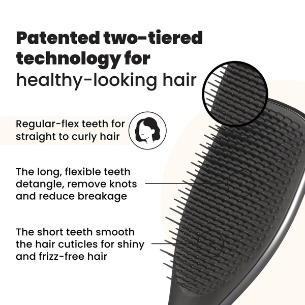 Exclusive Tangle Teezer The Ultimate Detangler Chrome Midnight Silver 