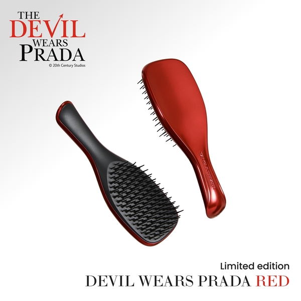  Tangle Teezer Mini Ultimate Detangler Chrome - The Devil Wears Prada Red 