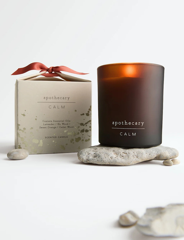  Apothecary Calm Box Candle Amber 