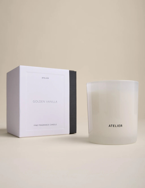  Atelier Golden Vanilla Scented Candle Black Mix 