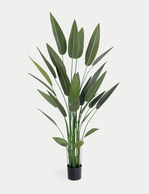  Blooming Artificial Artificial 6ft Heliconia Exotic Plant Green 
