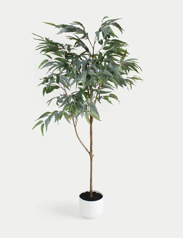  Blooming Artificial 6ft Artificial Blue Gum Eucalyptus Tree Green 