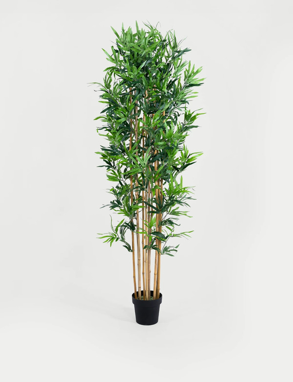  Blooming Artificial 6ft Artificial Floor Standing Bamboo Tree Green 