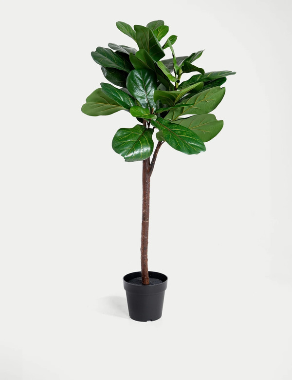  Blooming Artificial 4ft Artificial Floor Standing Fig Tree Green 