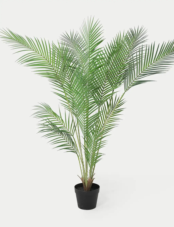  Blooming Artificial 4ft Artificial Majesty Palm Tree Green 