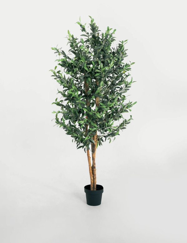  Blooming Artificial 6ft Artificial Olive Tree In Pot Green 
