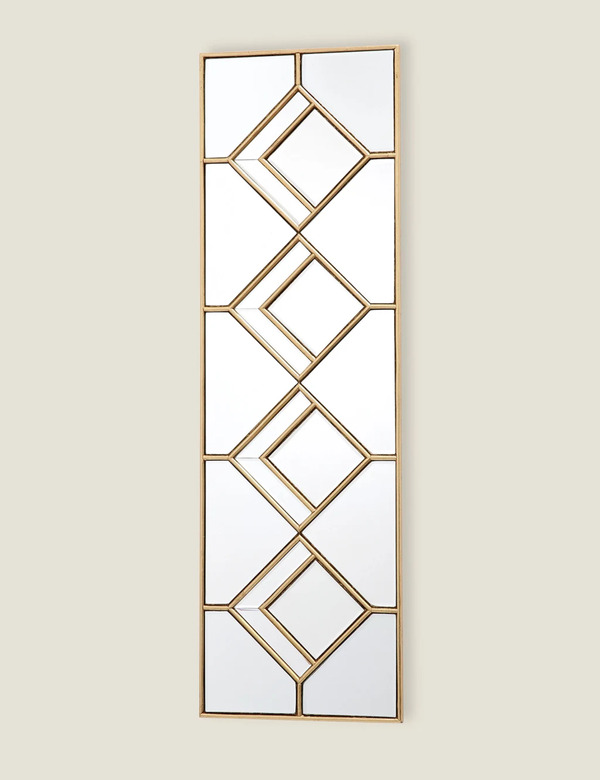  Dar Kipton Rectangular Hanging Wall Mirror Gold 