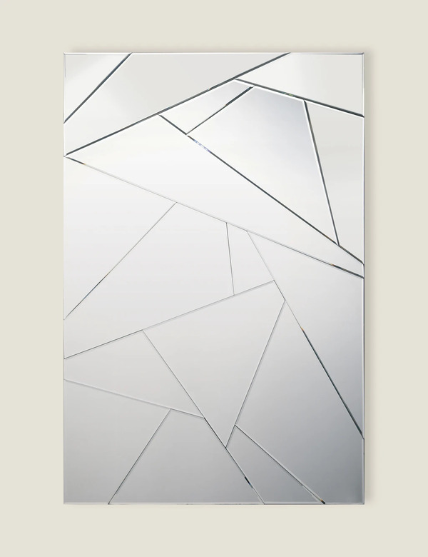  Dar Lecee Rectangular Wall Mirror Silver 