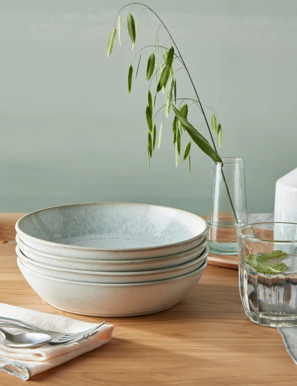  Denby Set Of 4 Kiln Green Pasta Bowls Green 