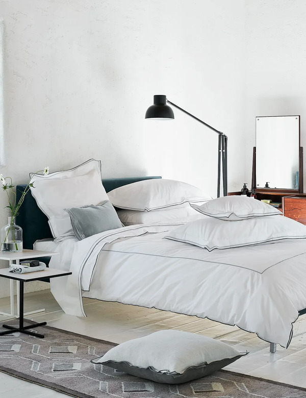  Designers Guild Pure Cotton Astor Bedding Set Grey Mix 