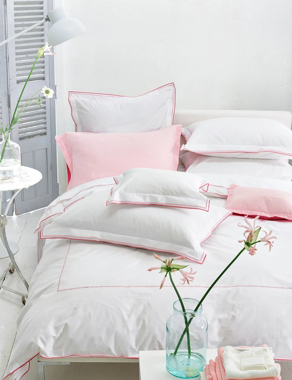  Designers Guild Pure Cotton Astor Bedding Set Light Pink Mix 