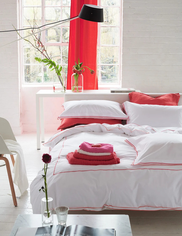  Designers Guild Pure Cotton Astor Bedding Set Pink Mix 