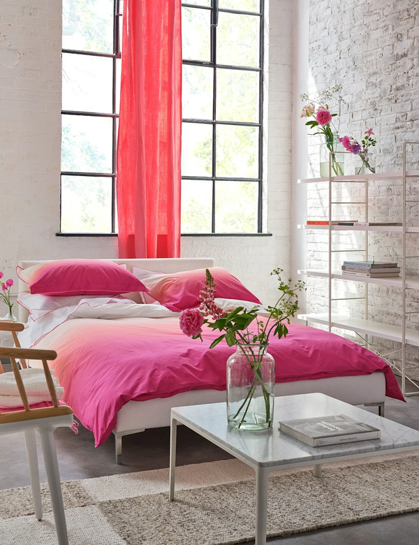  Designers Guild Pure Cotton Savoie Bedding Set Pink Mix 