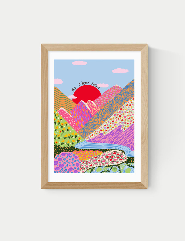  East End Prints Bigger Picture Framed Art Natural 