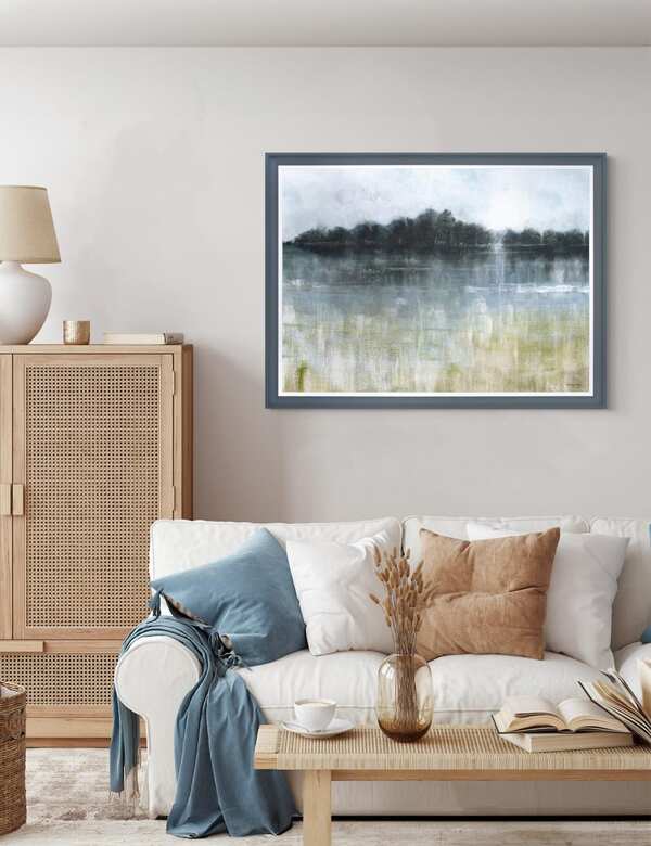 Gallery Direct Adrift Nature Rectangle Framed Art Blue 