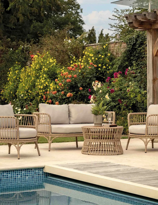  Gallery Direct Agadir 4 Seater Lounge Set Natural 