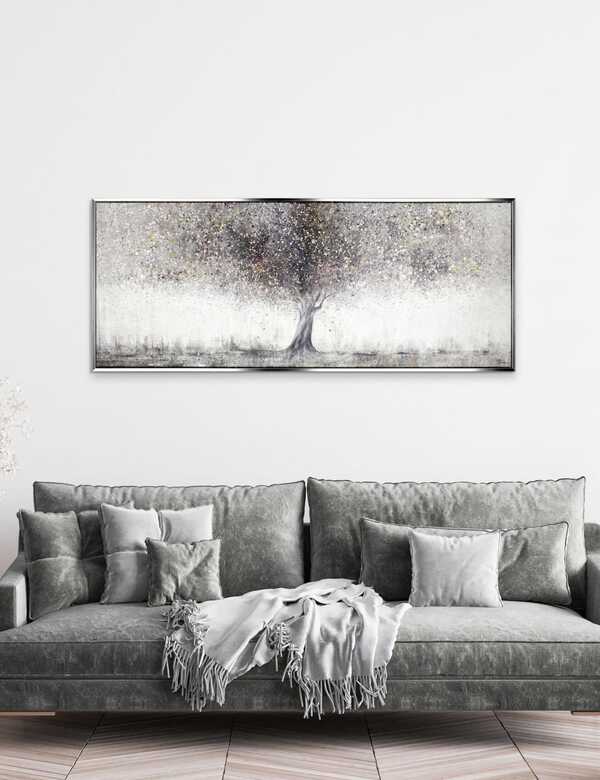  Gallery Direct Aurora Nature Rectangle Framed Art Silver Mix 