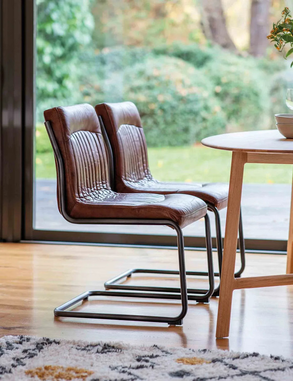  Gallery Direct Capri Leather Chair Dark Brown 