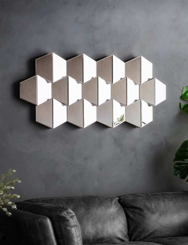  Gallery Direct Carina Extra Large Wall Mirror Silver 