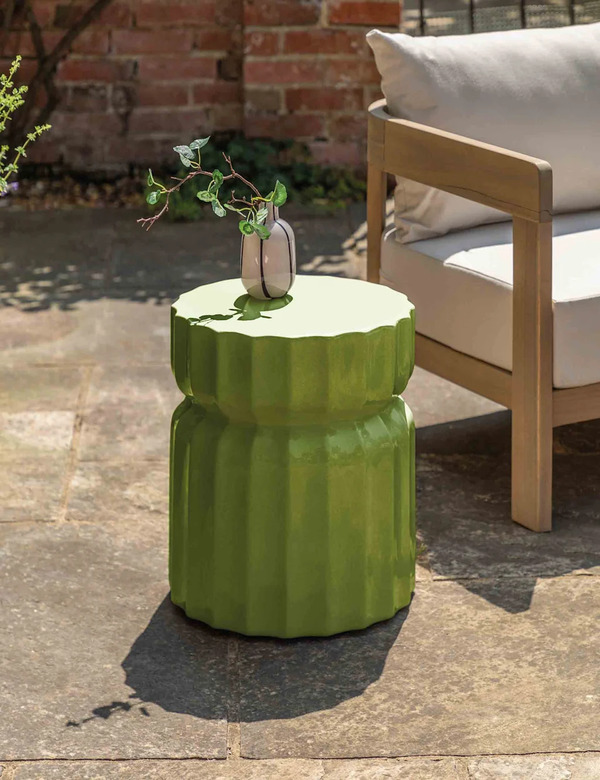  Gallery Direct Cirella Outdoor Side Table Green 