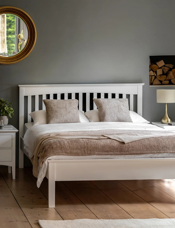  Gallery Direct Hastings Bed Soft White 