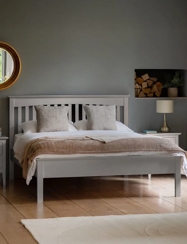  Gallery Direct Hastings Grey 4ft 6 Bed Grey 