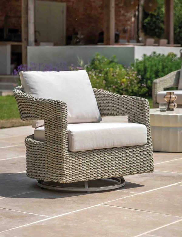  Gallery Direct Hvar Outdoor Swivel Chair Natural 