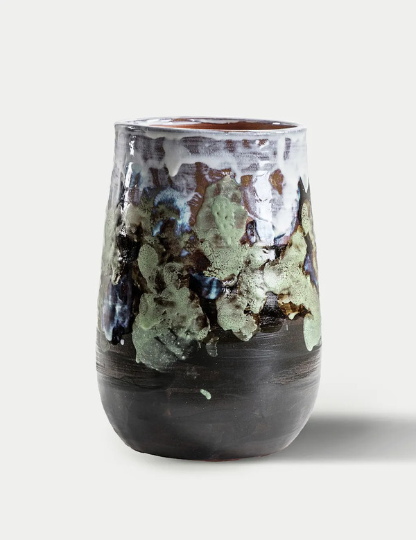  Gallery Direct Large Boscone Abstract Vase Black 