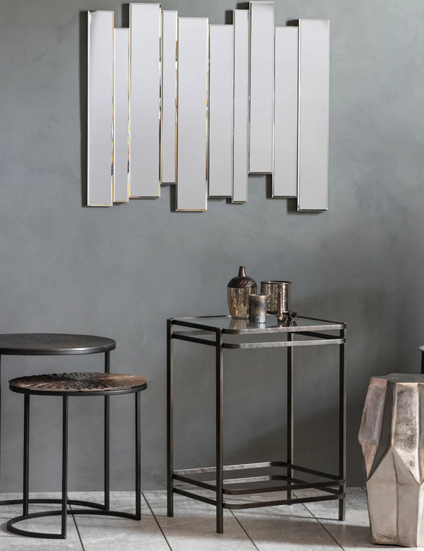  Gallery Direct Montessa Large Wall Mirror Silver 