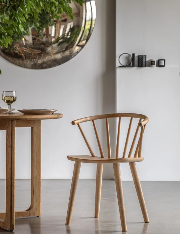  Gallery Direct Set Of 2 Craft Dining Chairs Natural 
