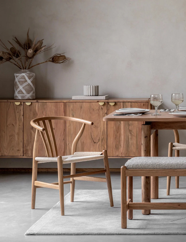 Gallery Direct Set Of 2 Whitney Dining Chairs Natural 