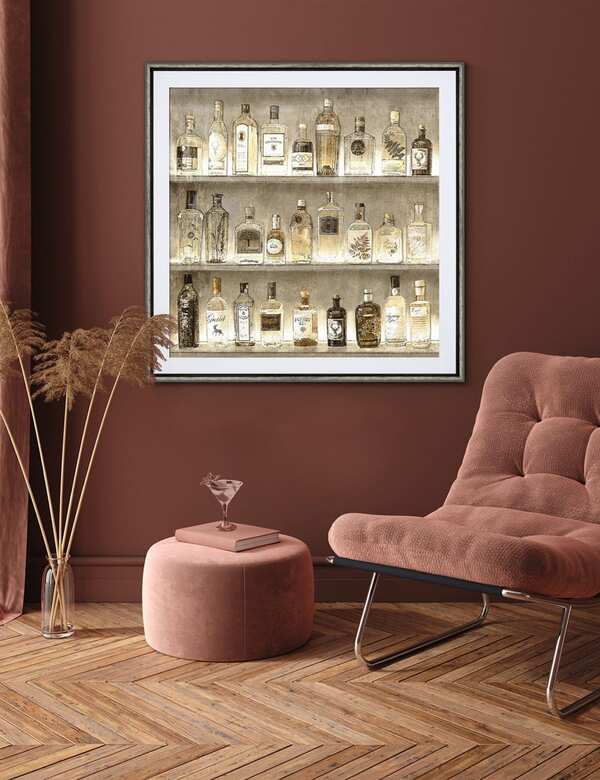  Gallery Direct The Connoisseur Square Framed Art Gold 
