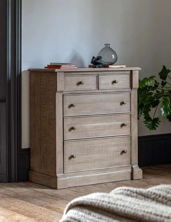  Gallery Direct Vancouver 5 Drawer Chest Natural 