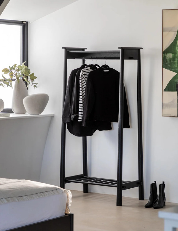  Gallery Direct Wycombe Open Wardrobe Black 