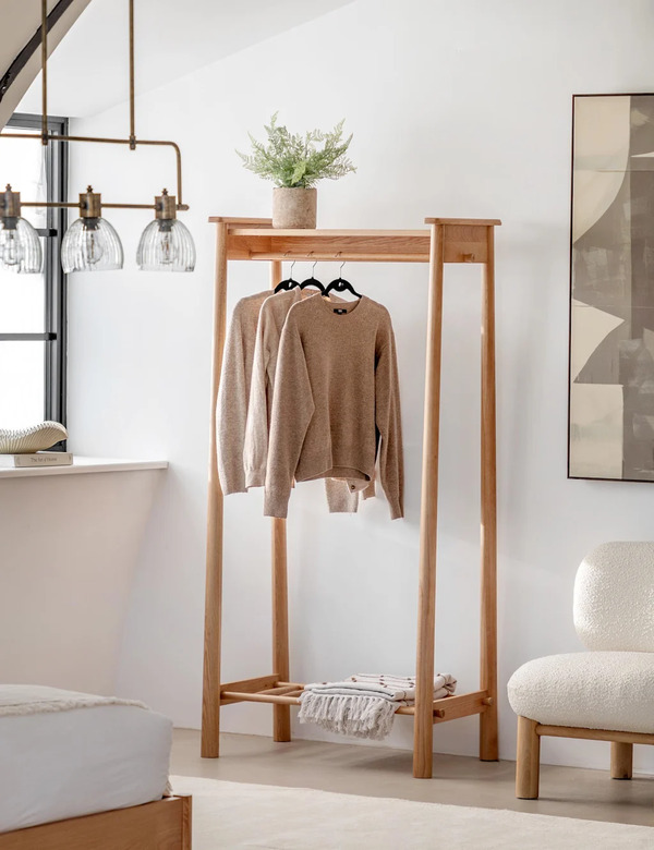  Gallery Direct Wycombe Open Wardrobe Natural 