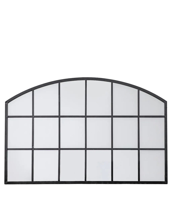  Gallery Home Wingham Arch Large Wall Mirror Black 