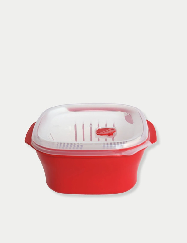  Good2heat Microwave Steamer Red 