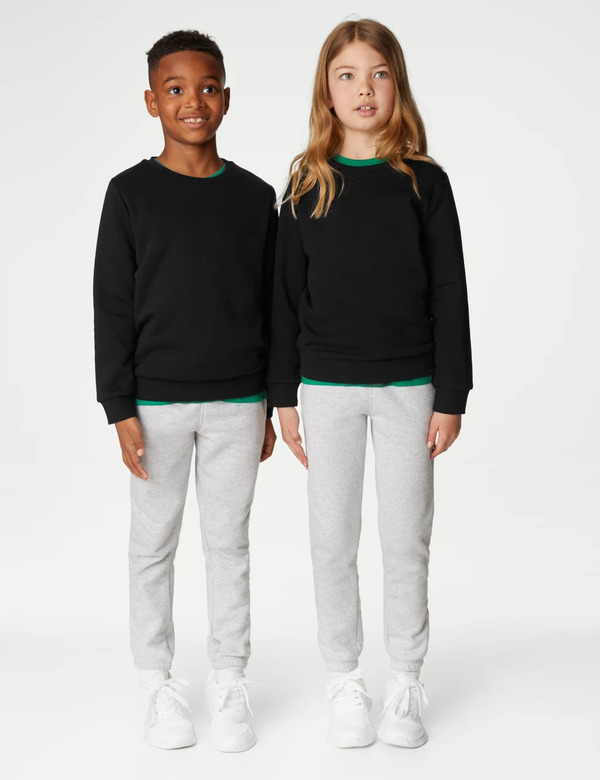  Goodmove Unisex School Sweatshirt (3-16 Yrs) Black 