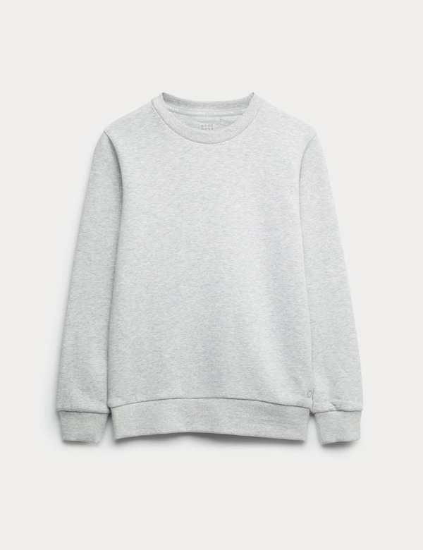  Goodmove Unisex School Sweatshirt (3-16 Yrs) Grey Marl 