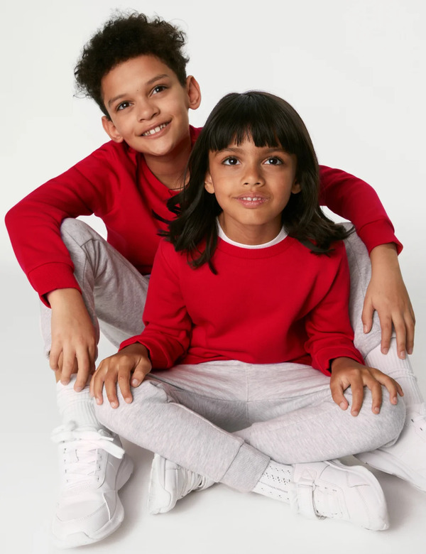  Goodmove Unisex School Sweatshirt (3-16 Yrs) Red 