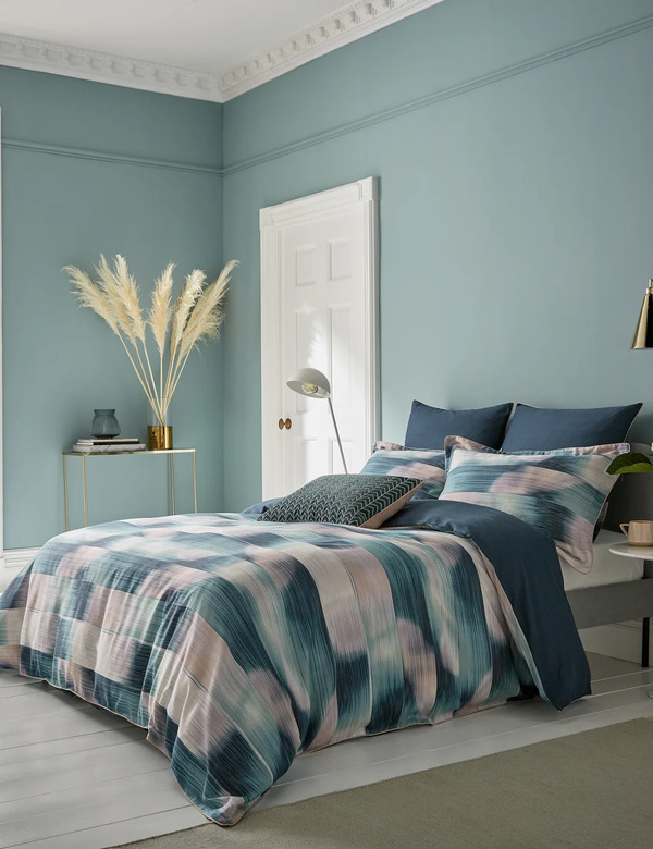  Harlequin Pure Cotton Sateen Oscillation Bedding Set Blue Mix 