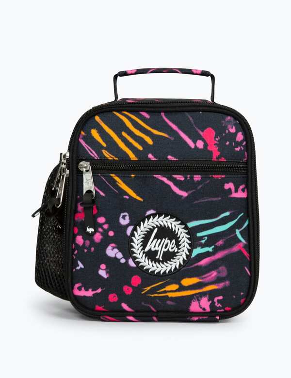 Hype Kids' Scratch Print Lunch Box Black 